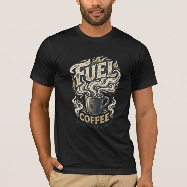 Camiseta Retro Amante de Café (Frente)