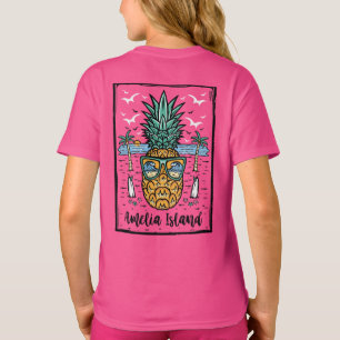Camiseta Retro Amelia Island Beach em ambos os lados