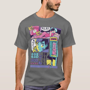 Camiseta Retro Anime Mangá Cyberpunk Cómic 80s 90s Japonês
