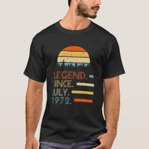 Camiseta Retrô Aniversário De 50 Anos Oferece Legenda Desde