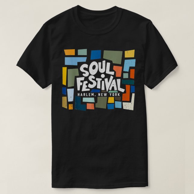 Camiseta Retro ano 70 Soul Festival Harlem Nova Iorque (Frente do Design)