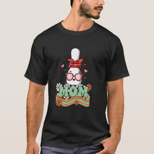 Camiseta Retro Anos 70 Flor Boliche Mãe Avó Dia das Mães