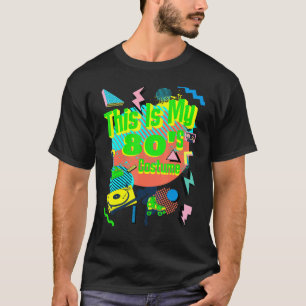 Camiseta Retro anos 80 Vibe Este É O Meu anos 80 Figurino