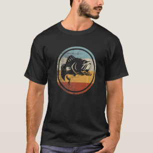 Camiseta Rétro Antigo Peixe de Boca Grande de Pesca