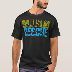 Camiseta Retrô Apenas Resgate De Abrigo De Animais Gato Cão