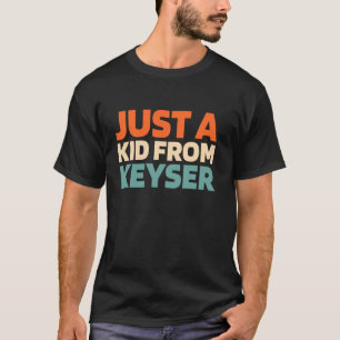 Camiseta Retro Apenas Uma Criança Da América Keyser De West