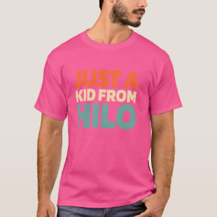 Camiseta Retro Apenas Uma Criança Do Havaí Hilo Vintage Ame