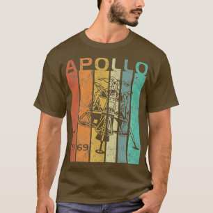 Camiseta Retro Apollo 11 50º Aniversário Aterrissagem Lua