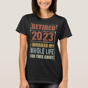 Camiseta Retrô aposentado 2023 Homens reformados Humor femi