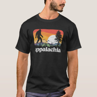 Camiseta Retro Appalachia Pé-Grande Árvores Natureza