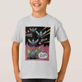 Camiseta Retro Arcade Manti Aliens Pixel Art - Funny Defend
