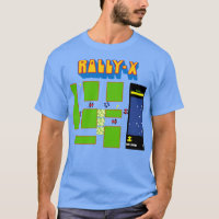 RETRO ARCADE RALLY X VETOR ILUSTRAÇÃO