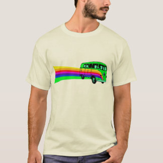 Camiseta Retro Arco-íris Van Projeto