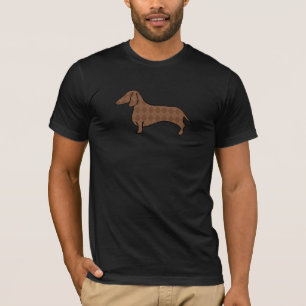 Camiseta Retro Argyle Dachshund T Shirt