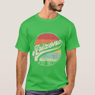 Camiseta Retro Arizona Home State AZ Cool 70s Style Sunset