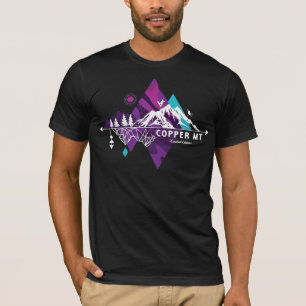 Camiseta Retro Art Boho Copper Mountain Ski