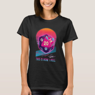Camiseta Retro Arts Dungeons Game I Roll Rpg Fo