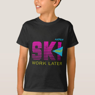 Camiseta Retro Aspen 80s Colorado Skiing Tee