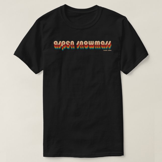 Camiseta Retro Aspen Snowmass Ski Adventure (Frente do Design)
