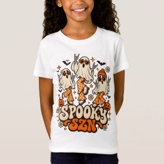 Camiseta Retro Assustador SZN Fantasmas | Groovy Desenho de