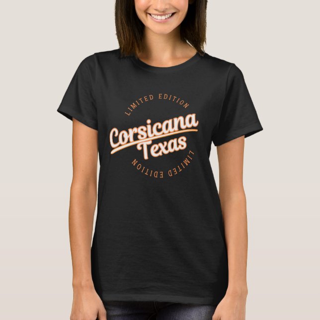 Camiseta Retro Athletic Corsicana TX Apparel (Frente)