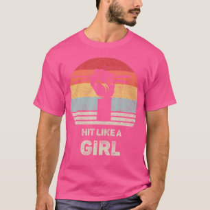Camiseta Retro Atingido Como Um Drummer Menino Esconde Drum