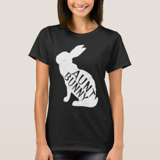 Camiseta Retro Aunt Bunny  Auntie Rabbit Matching Family Ea