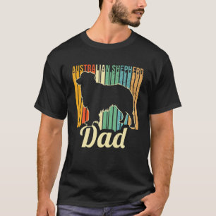 Camiseta Retro Aussie Pai Vintage Cute Australiano Shepherd