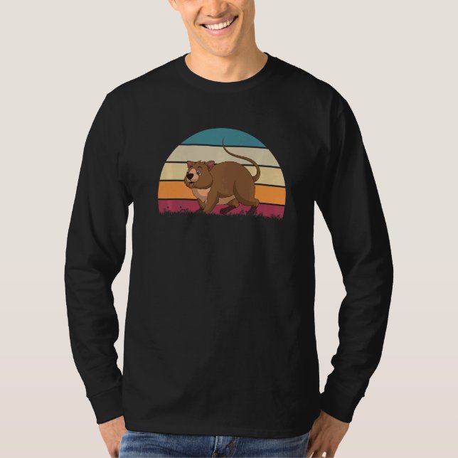 Camiseta Retro Aussie Quokka Zoo Austrália (Frente)