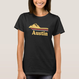 Camiseta Retro Austin City Men Mulheres Crianças