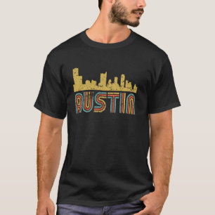 Camiseta Retro Austin Horizonte Cidade Vintage Austin Texa