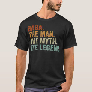 Camiseta Retro Baba O Homem Mito Vovô Pai De Legenda