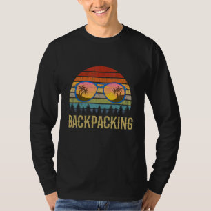 Camiseta Retro Backpacking Sunset Vacine Beach Vintage Ho