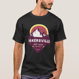 Camiseta Retro Bakersville Carolina do Norte NC Blue Ridge 