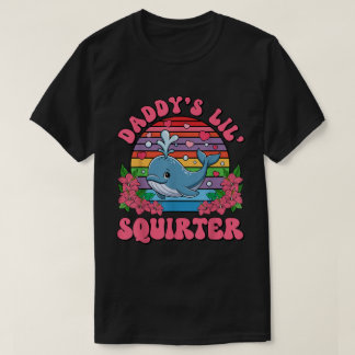 Camiseta Retro Baleia Daddy's Lil' Squirter