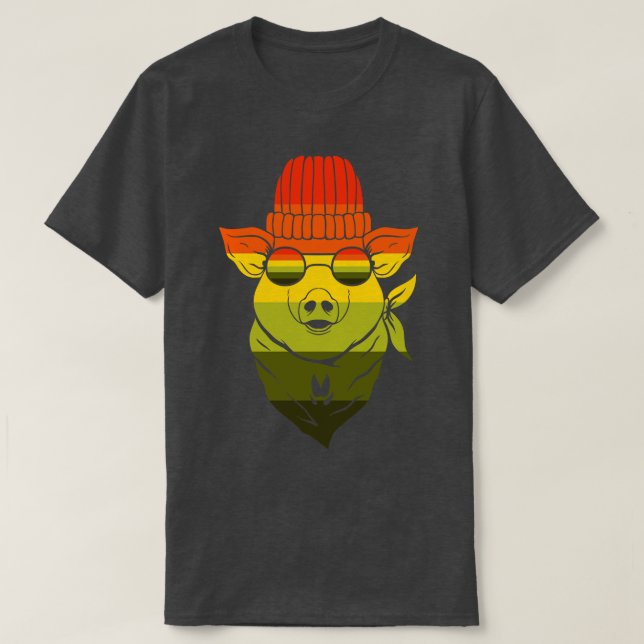 Camiseta Retro Bandana Pig (Frente do Design)