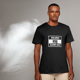 Camiseta retro Barbeque - Estação 20XX negra