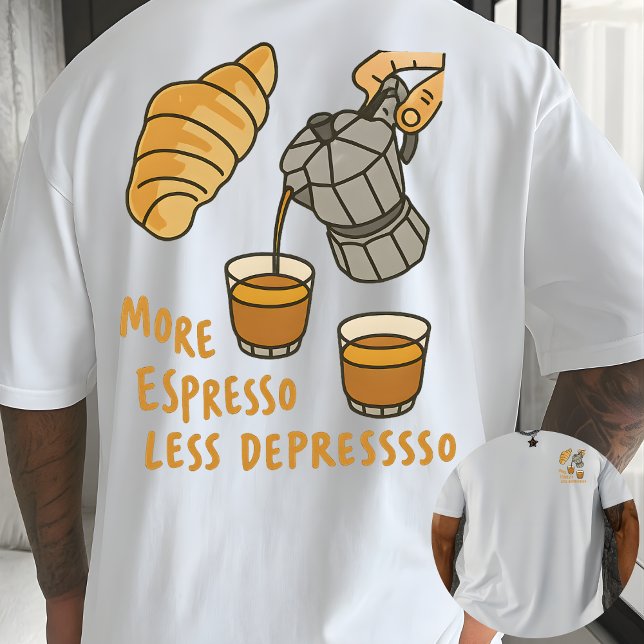 Camiseta Retro Barista Graphic Tee – Coffee Addict Design (Criador carregado)