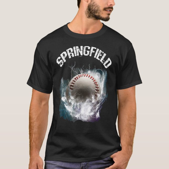 Camiseta Retro Baseball Springfield (Frente)