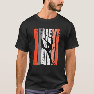 Camiseta Retro Baton Twirling Acredite na ginástica Rítmica