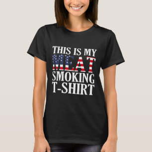 Camiseta Retro Bbq Smoker Vintage Bandeira Dos EUA Esta é M