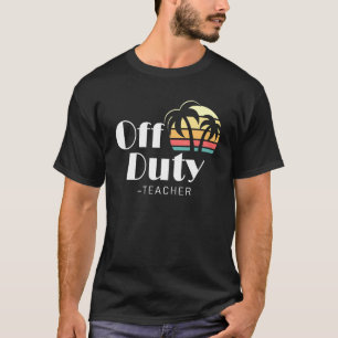 Camiseta Retro Beach Palm Trees Sunset - Professor de Desat