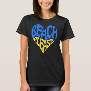 Camiseta Retro Beach Por Favor Adorem Pastel Wavy Trendy Wa