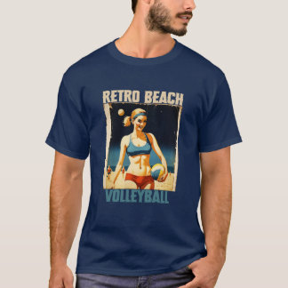 Camiseta Retro Beach Volleyball
