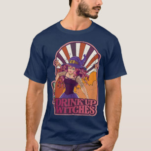 Camiseta Retro Beba Bruxas Esqueletrizadas Bruxas Víblias L