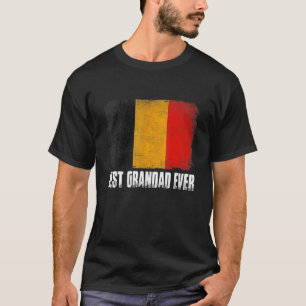 Camiseta Retro Bélgica Sinalizador Melhor Dia de os pais An