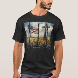 Camiseta Retro Bendito É o Povo Cujo Deus É o Senhor