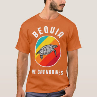 Camiseta Retro Bequia Vacinação Com Grenadinas Souvenir Vin
