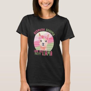 Camiseta Retro Bermuda Llama Drama
