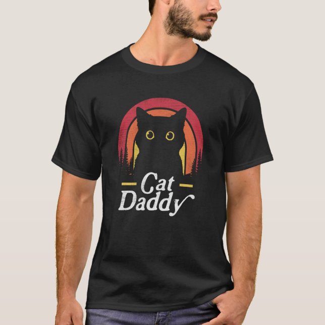 Camiseta Retro Best Cat Dad Ever Father's Day 2023 Cat Dadd (Frente)